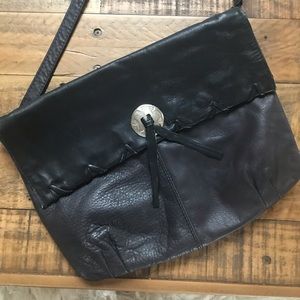 Black Leather Satchel From Uraguay